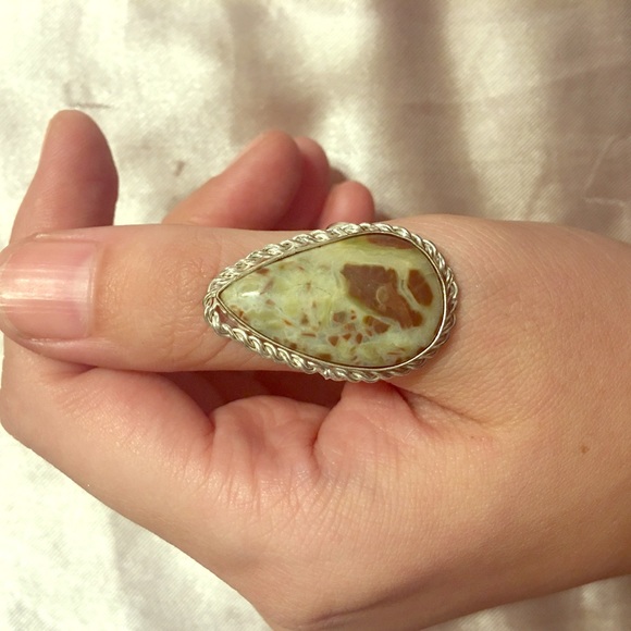 Jewelry - Sterling Silver semiprecious Jasper ring